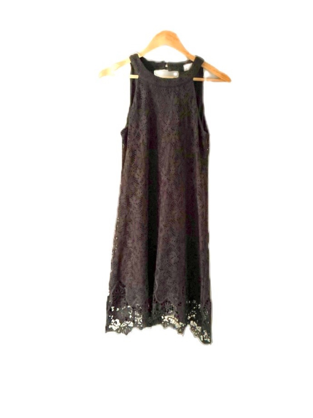 Altar’d State Black Lace Sleeveless Shift Dress M